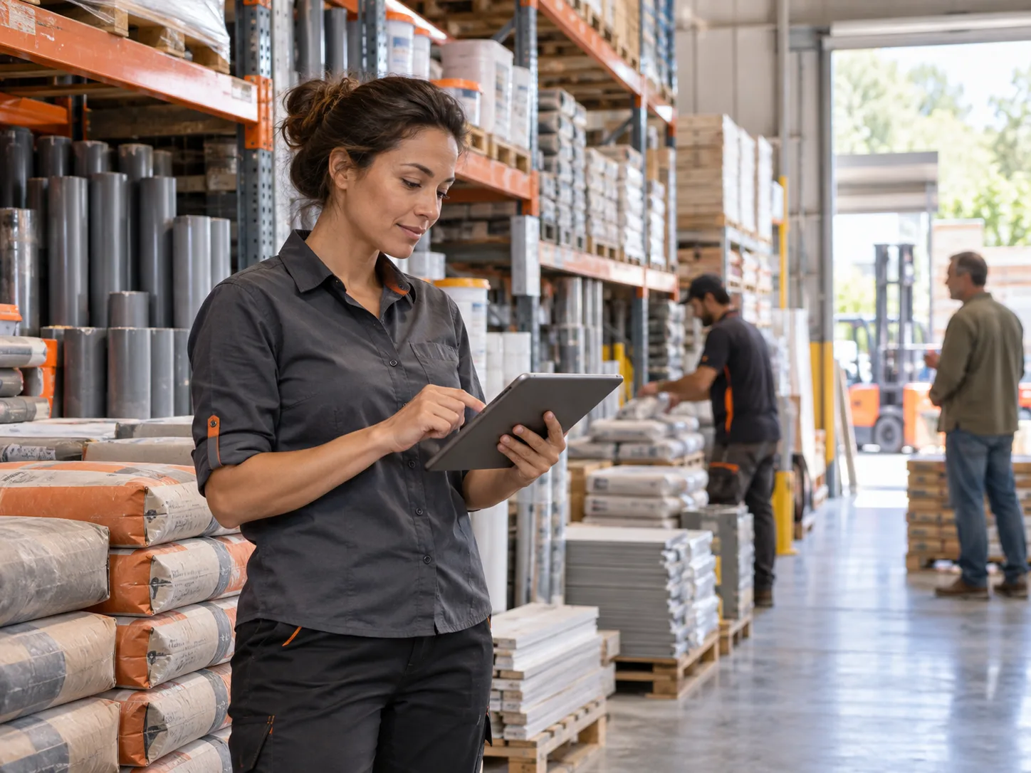 Preparación de materiales en un comercio